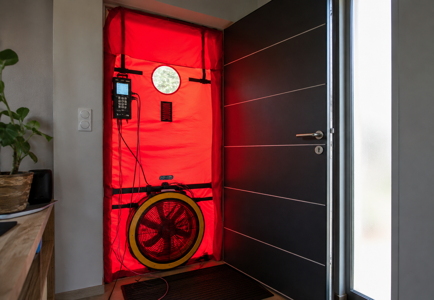 l'étanchéité à l'air d'une maison